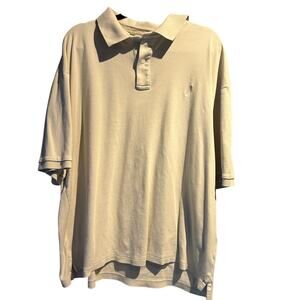 Nautica Size 3XL Men's Tan Polo Golf Business Casual Work Date Night Classic